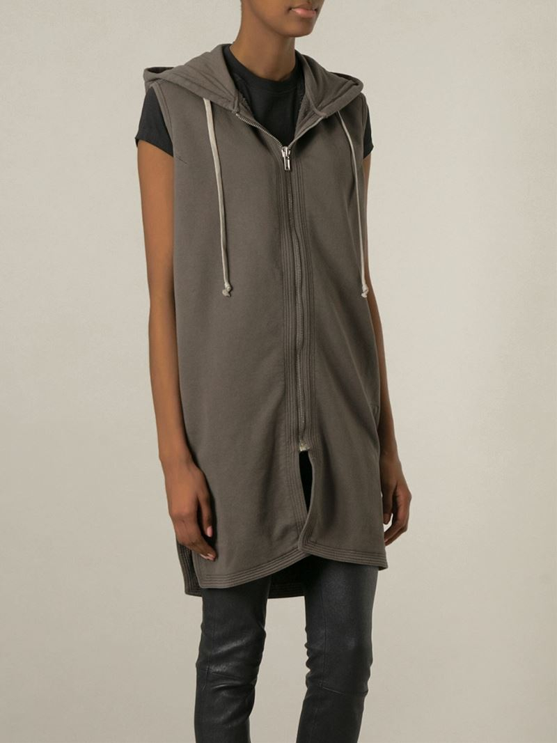 rick owens sleeveless hoodie