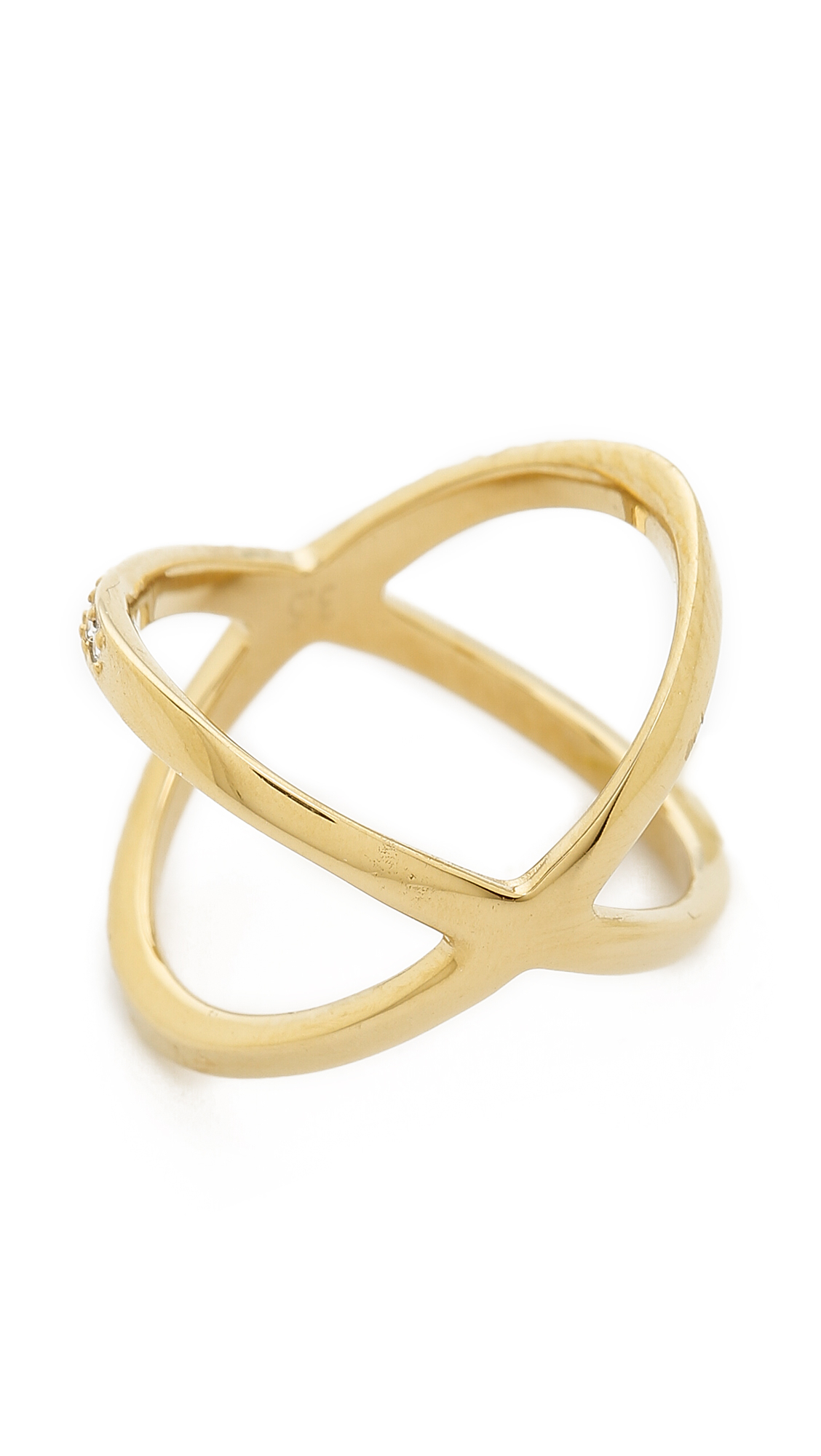 Michael kors pave criss cross ring cheap