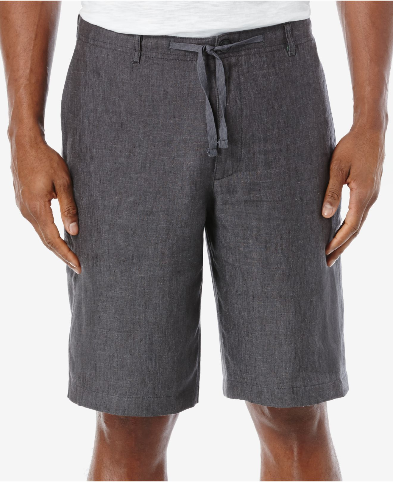 perry ellis linen shorts