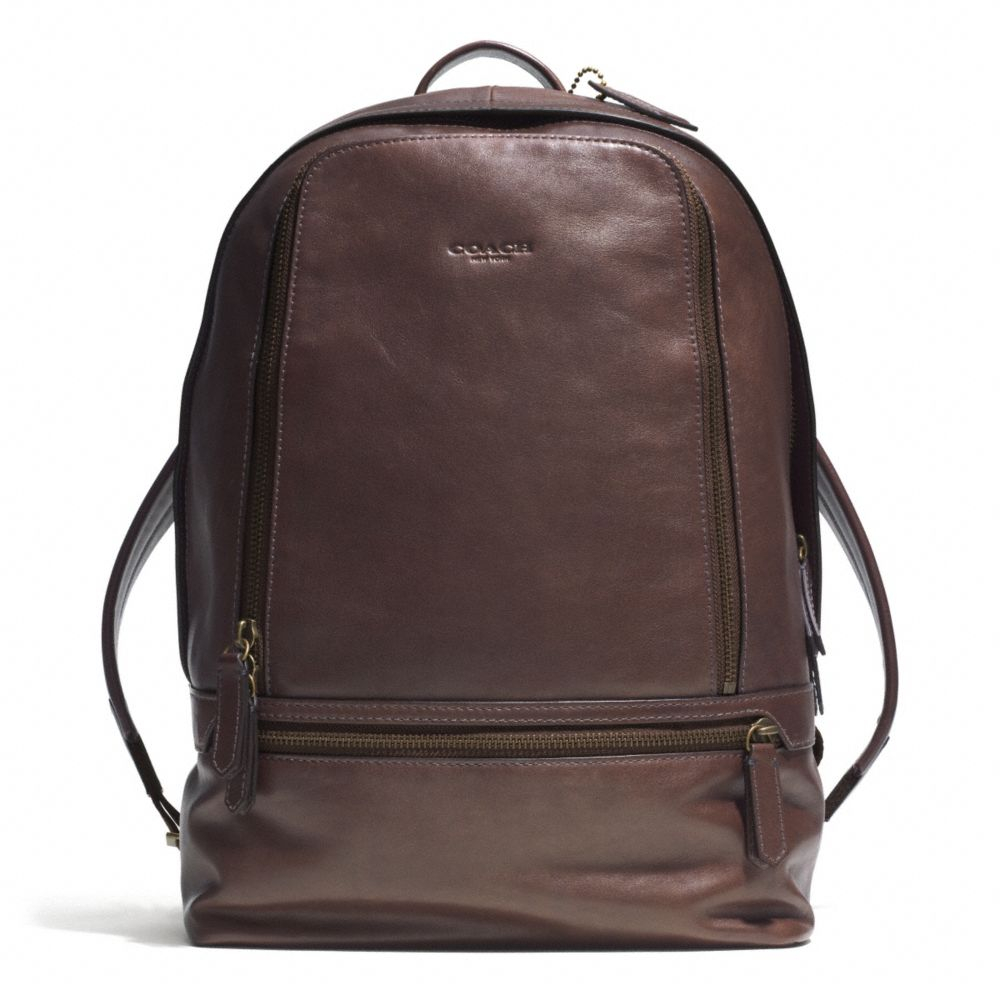 Coach Bleecker Traveler Backpack In Leather in Brown for Men (BRASS ...
