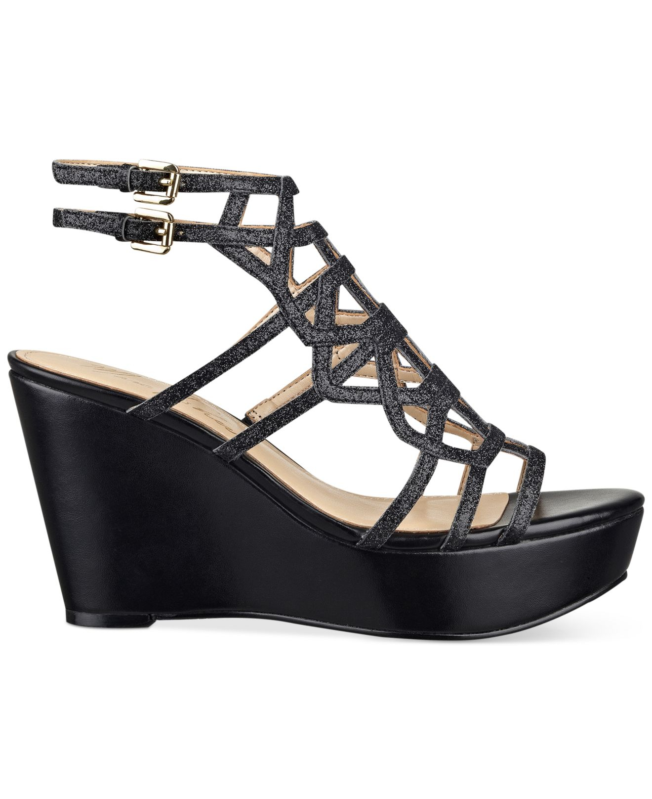 marc fisher black wedges