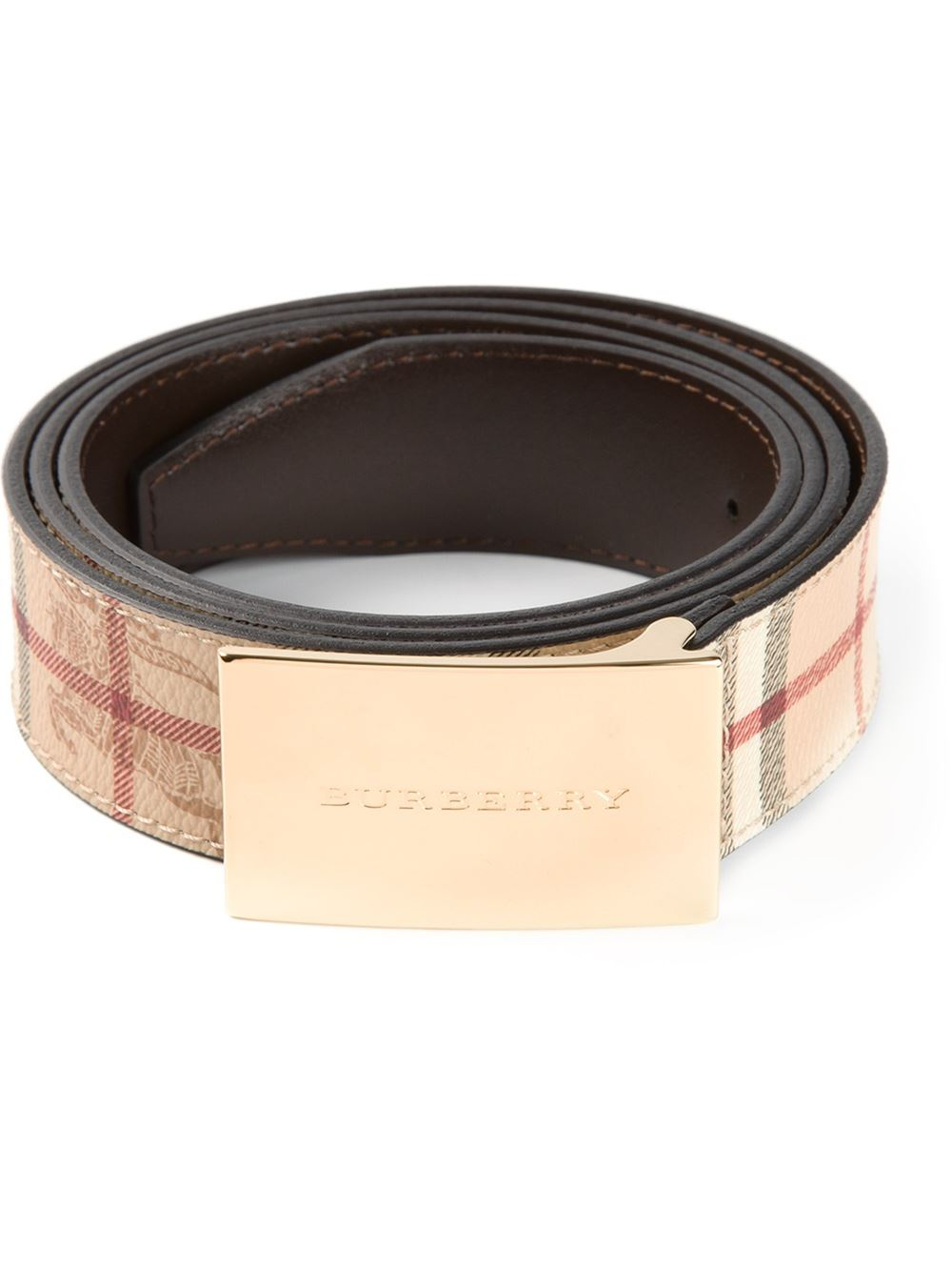 burberry haymarket check belt