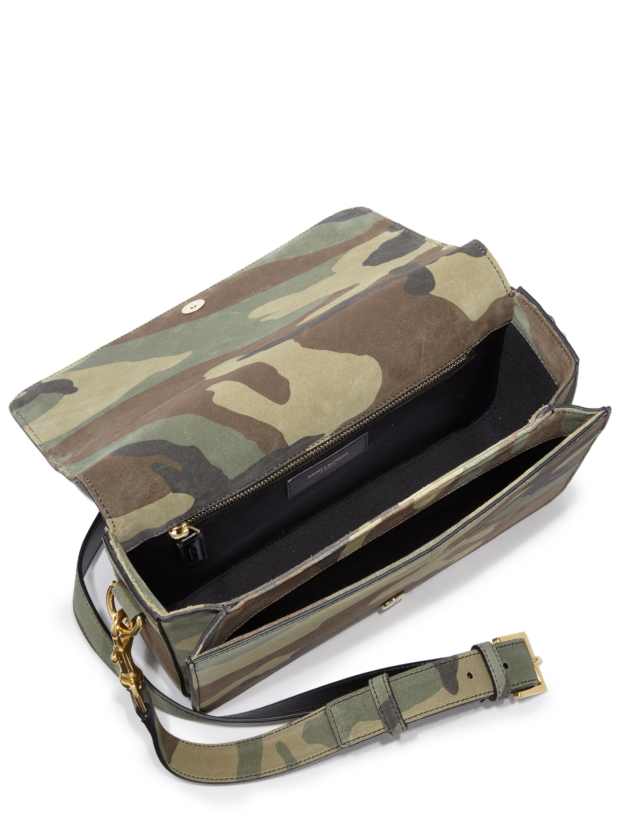 Saint laurent Monogram Sac Universite Medium Camouflage Leather ...