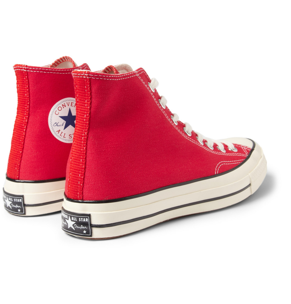 high top canvas sneakers