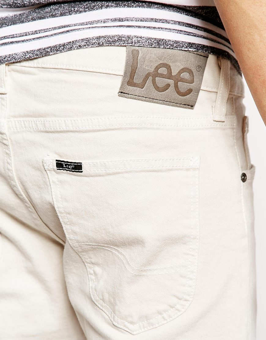 white lee jeans mens