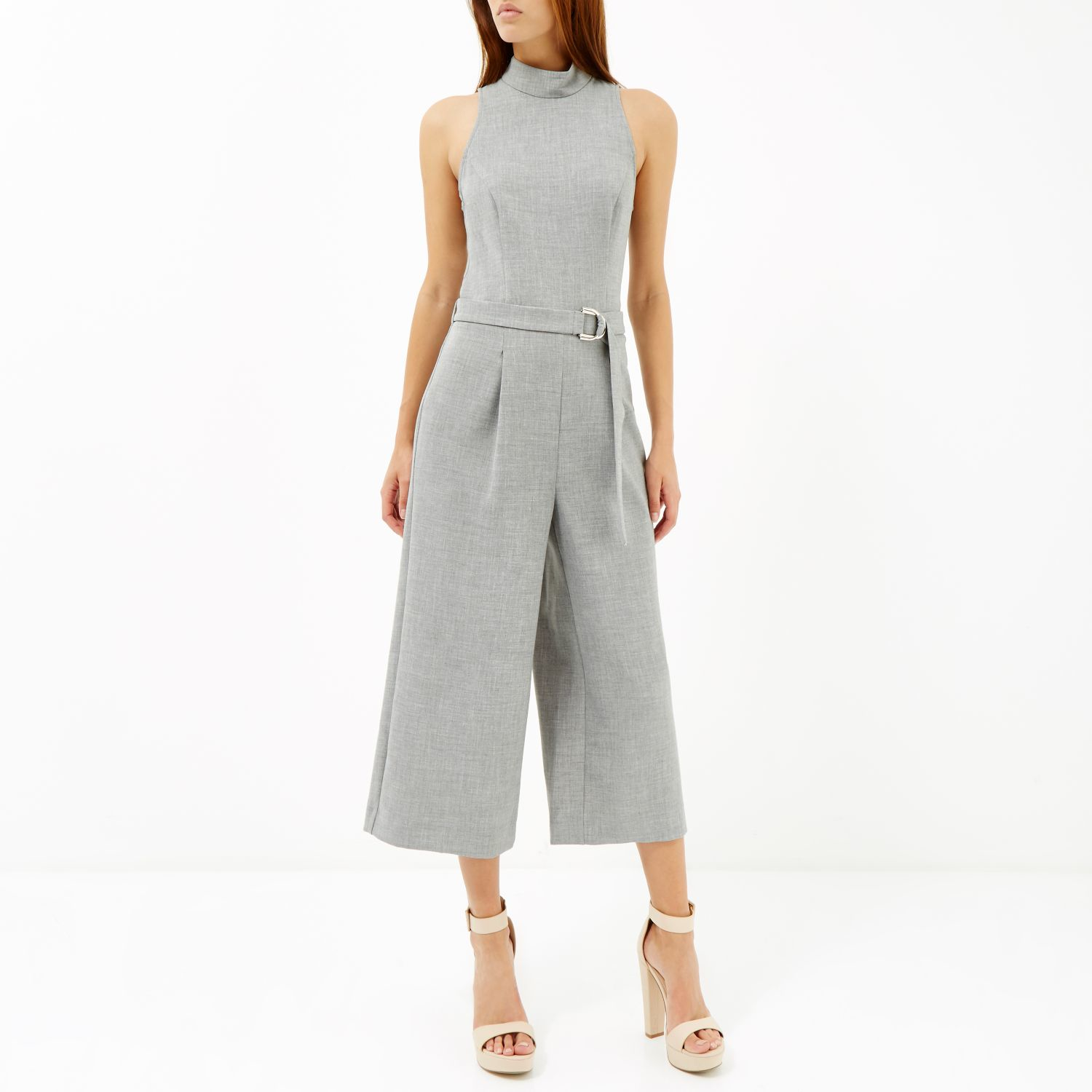 River Island Gray Tailored Culottes URZ383668 River Island Gray Tailored Culottes URZ383668