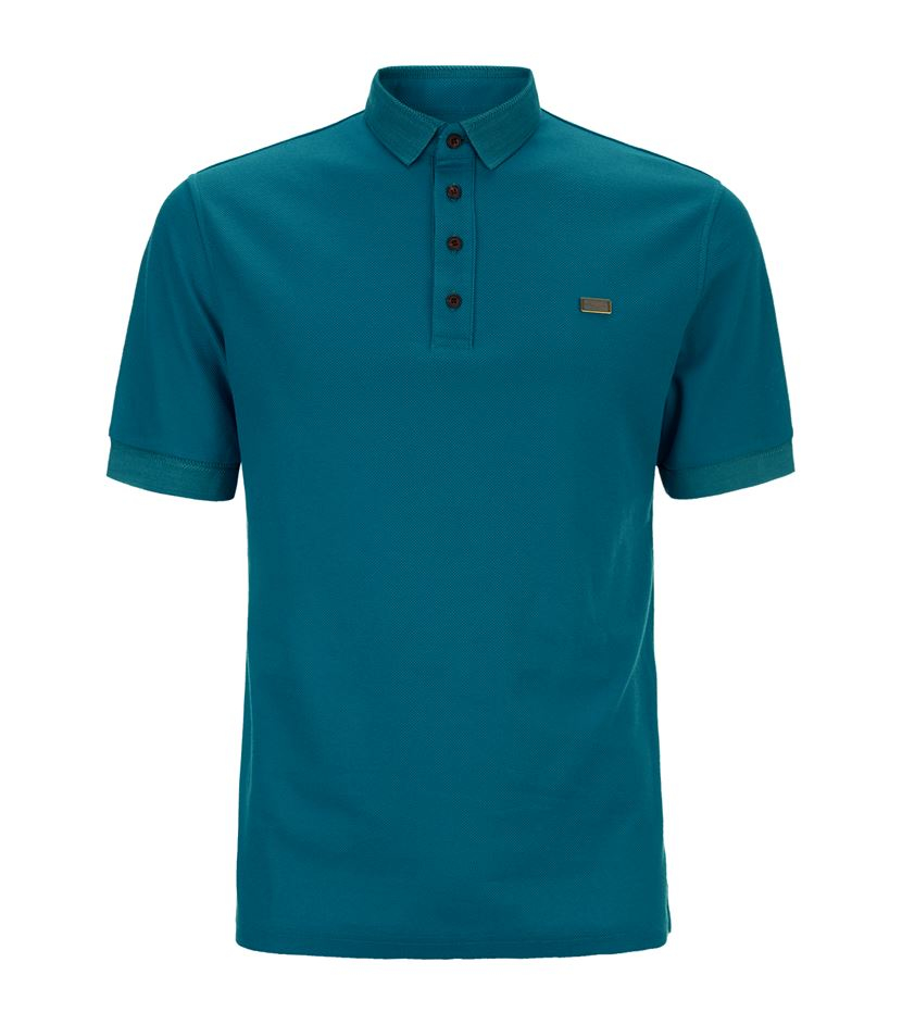 Burberry London Laverton Polo Shirt in Teal for Men | Lyst