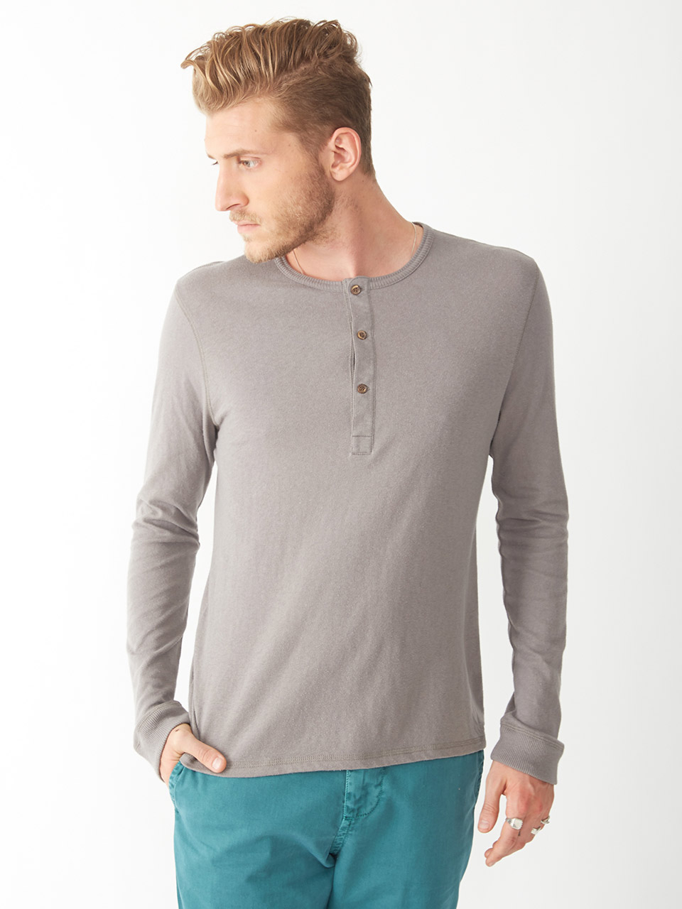 henley shirt layering