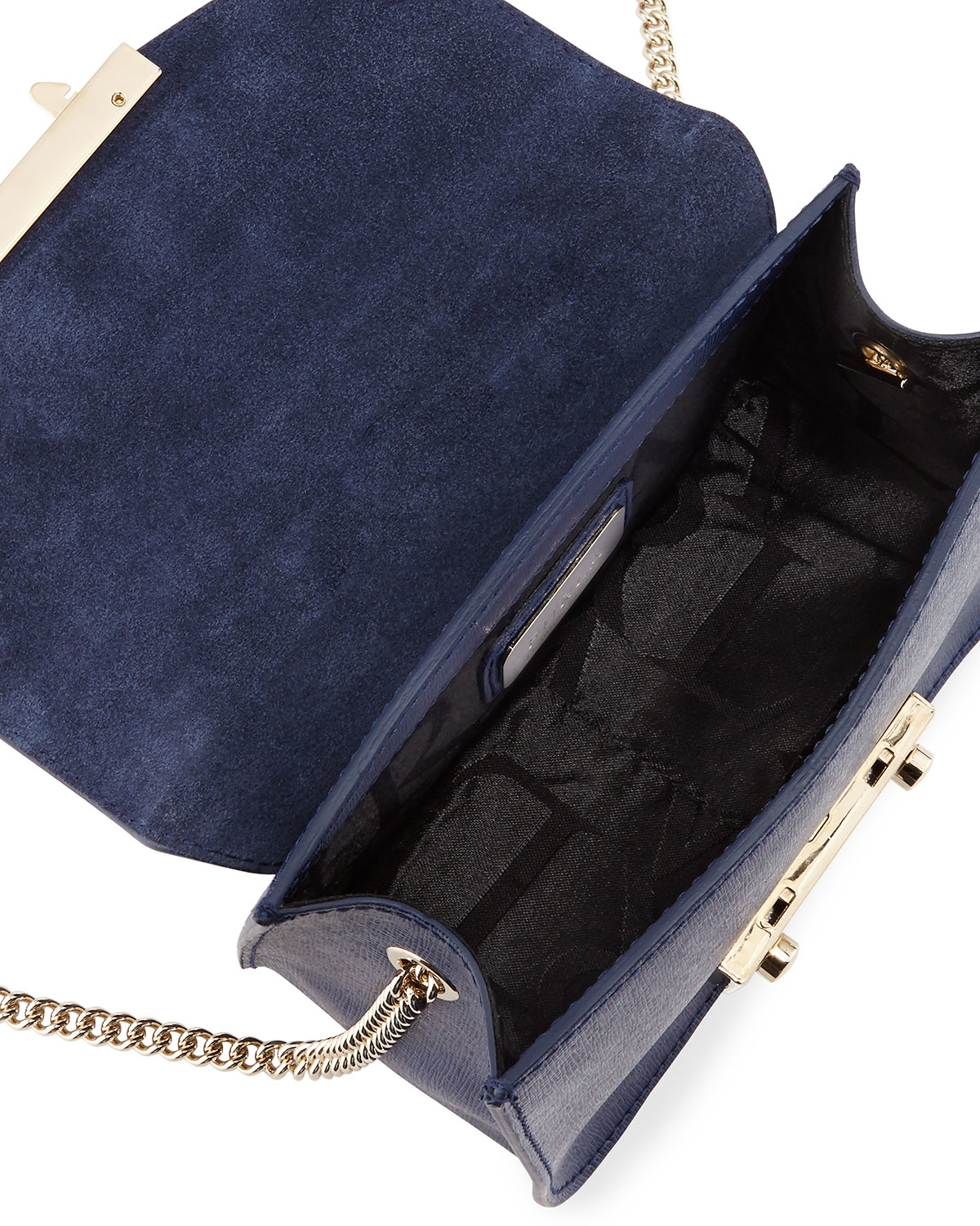 Furla Tessa Mini Leather Crossbody Bag IUCN Water