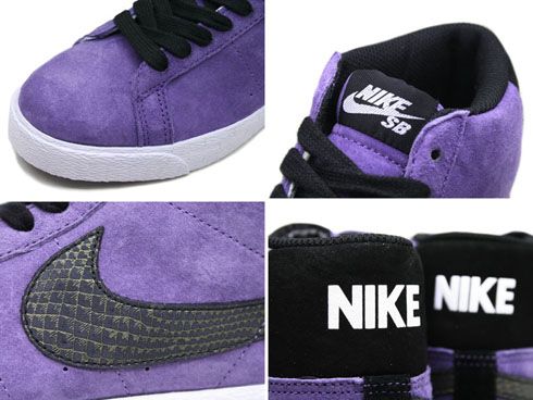 Nike Sb Blazer High Premium Purple Suede for Men | Lyst