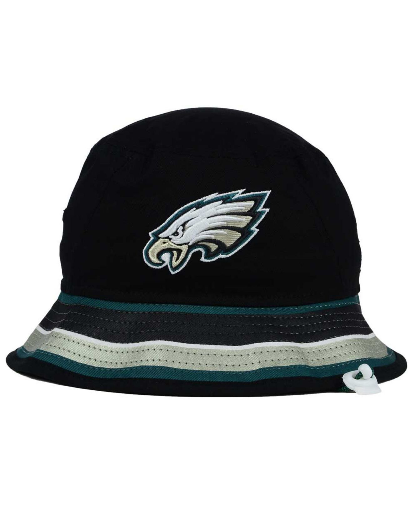 Ktz Philadelphia Eagles Team Stripe Bucket Hat in Black for Men Lyst