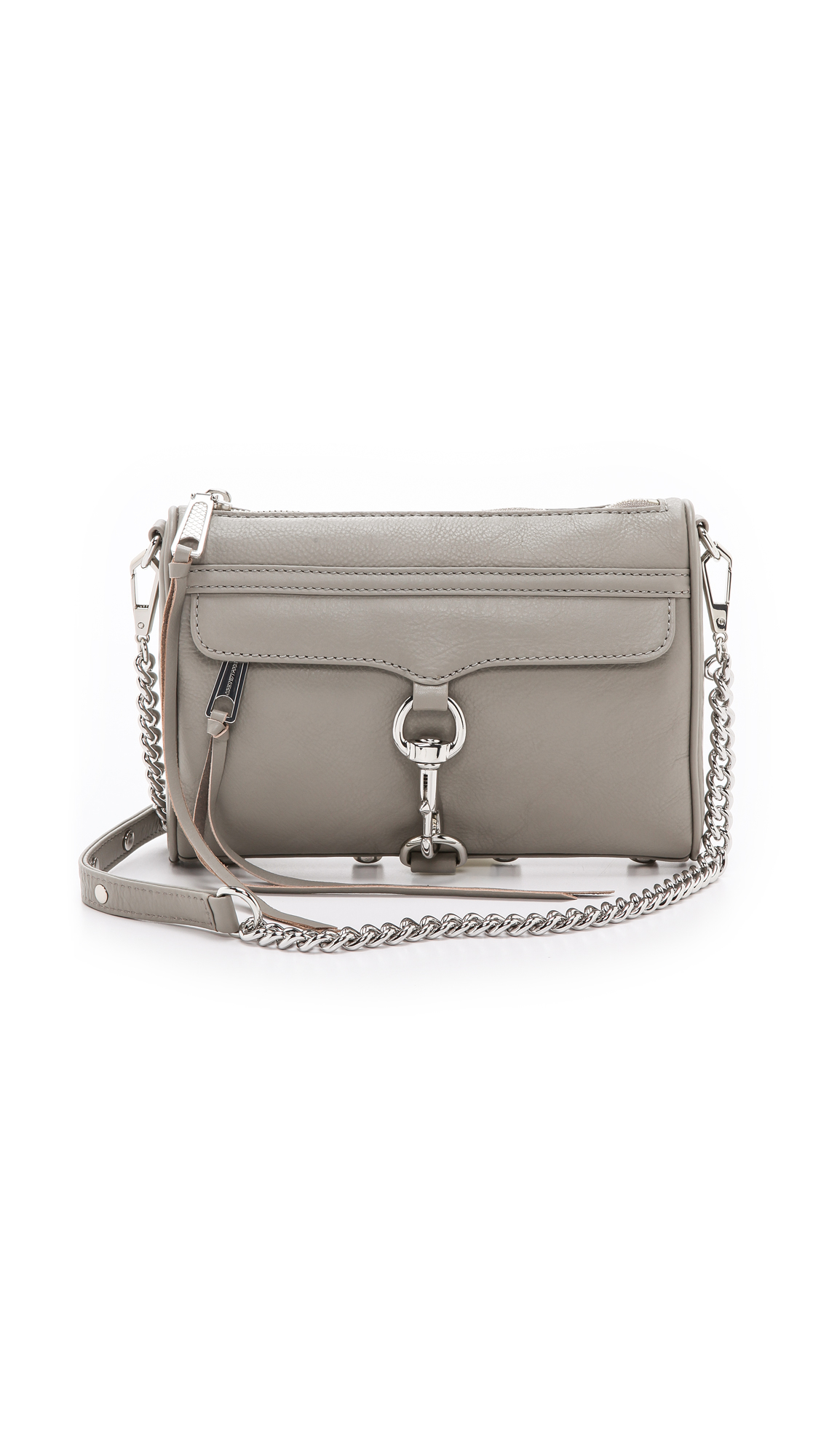 Lyst - Rebecca Minkoff Mini Mac Bag Soft Grey in Gray