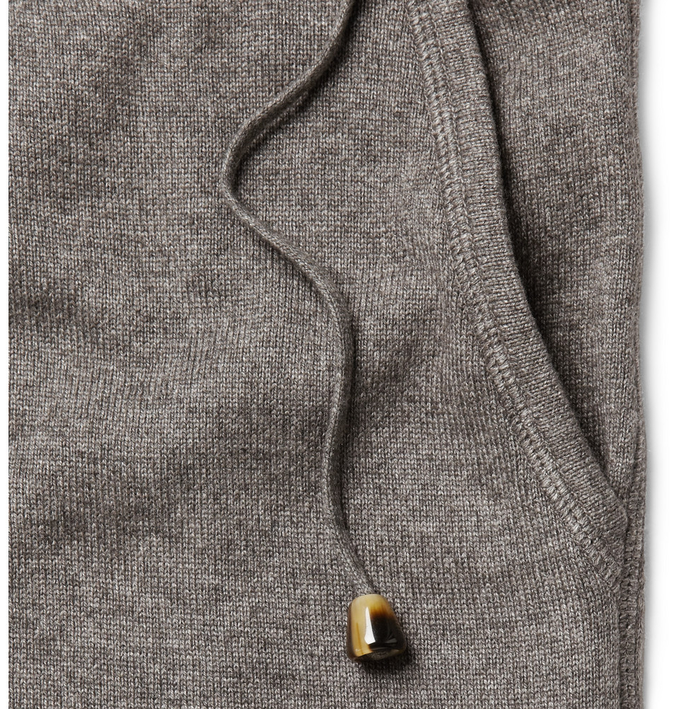 Lyst - Loro Piana Cashmere And Silk-Blend Tracksuit Pants in Gray for Men