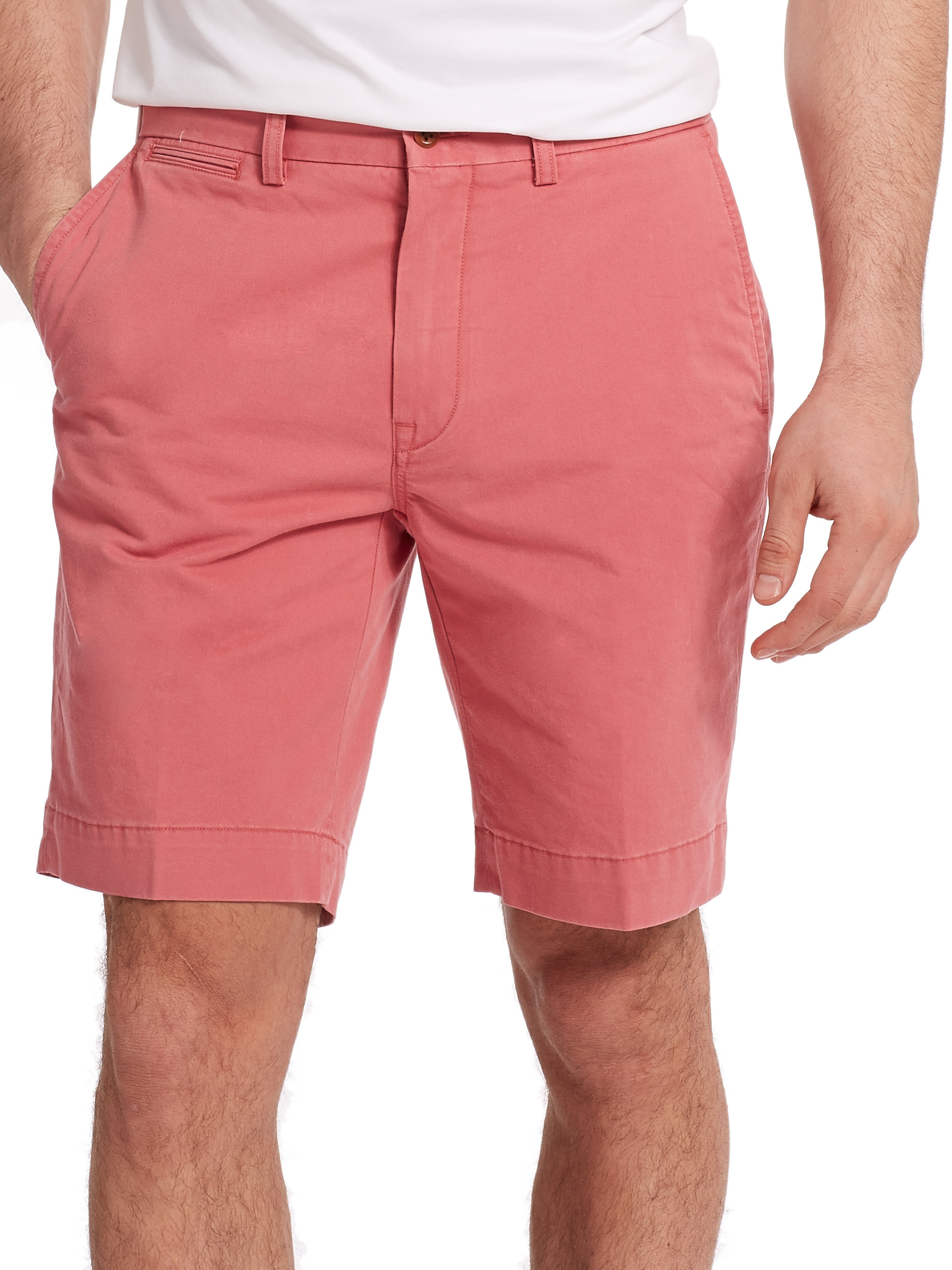 Polo Ralph Lauren Classic-Fit Lightweight Chino Shorts in Berry (Pink ...