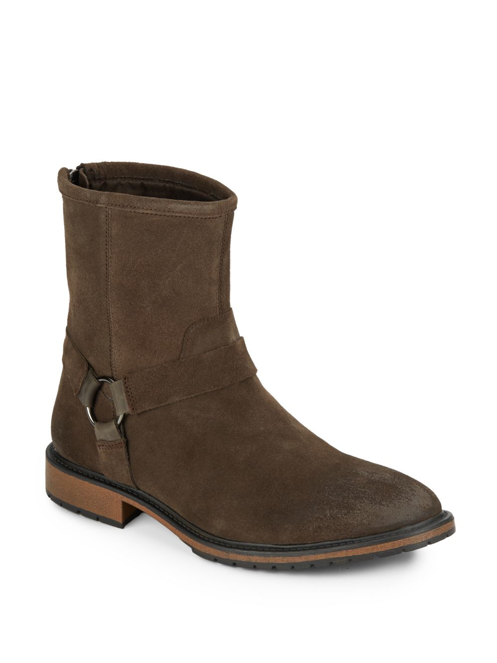suede moto boots