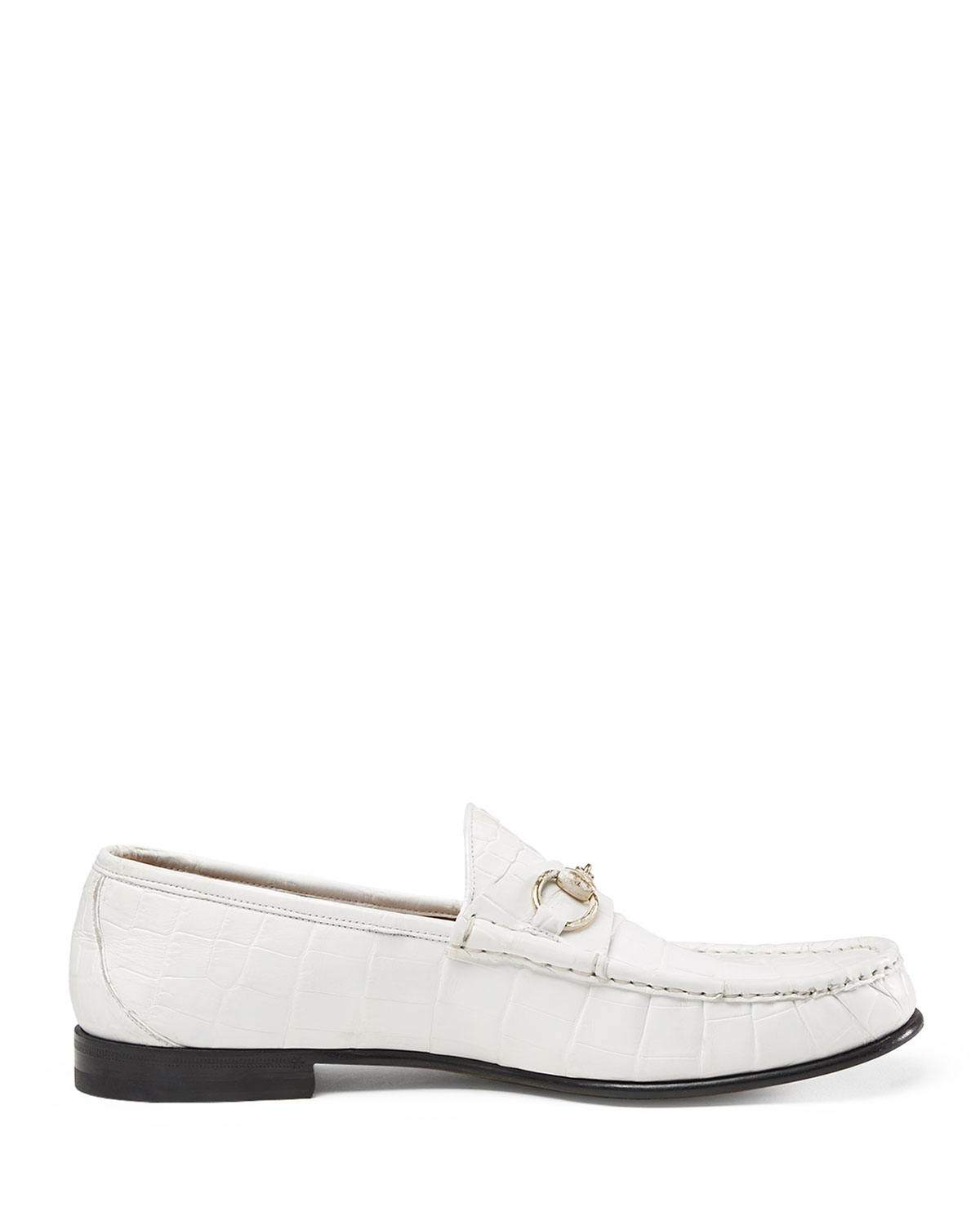 white gucci loafers mens