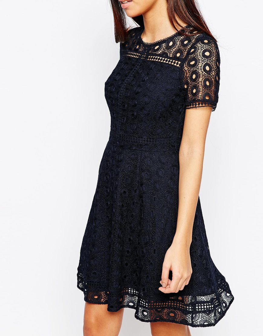 warehouse paisley flippy dress
