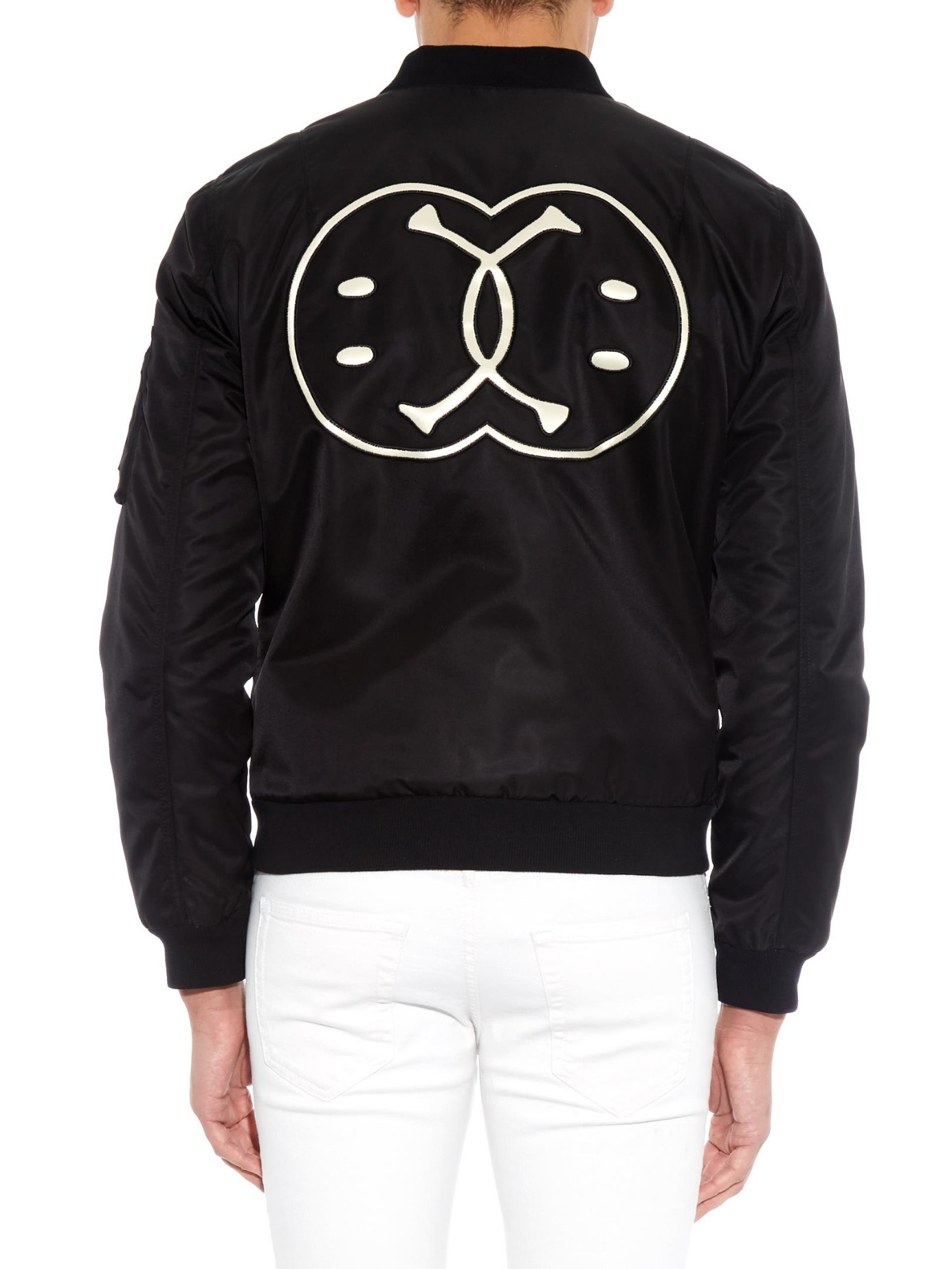 smiley bomber jacket