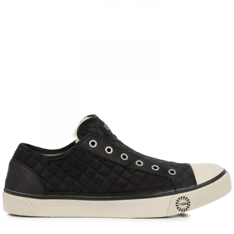 UGG Laela Quilted Trainer in Black - Lyst