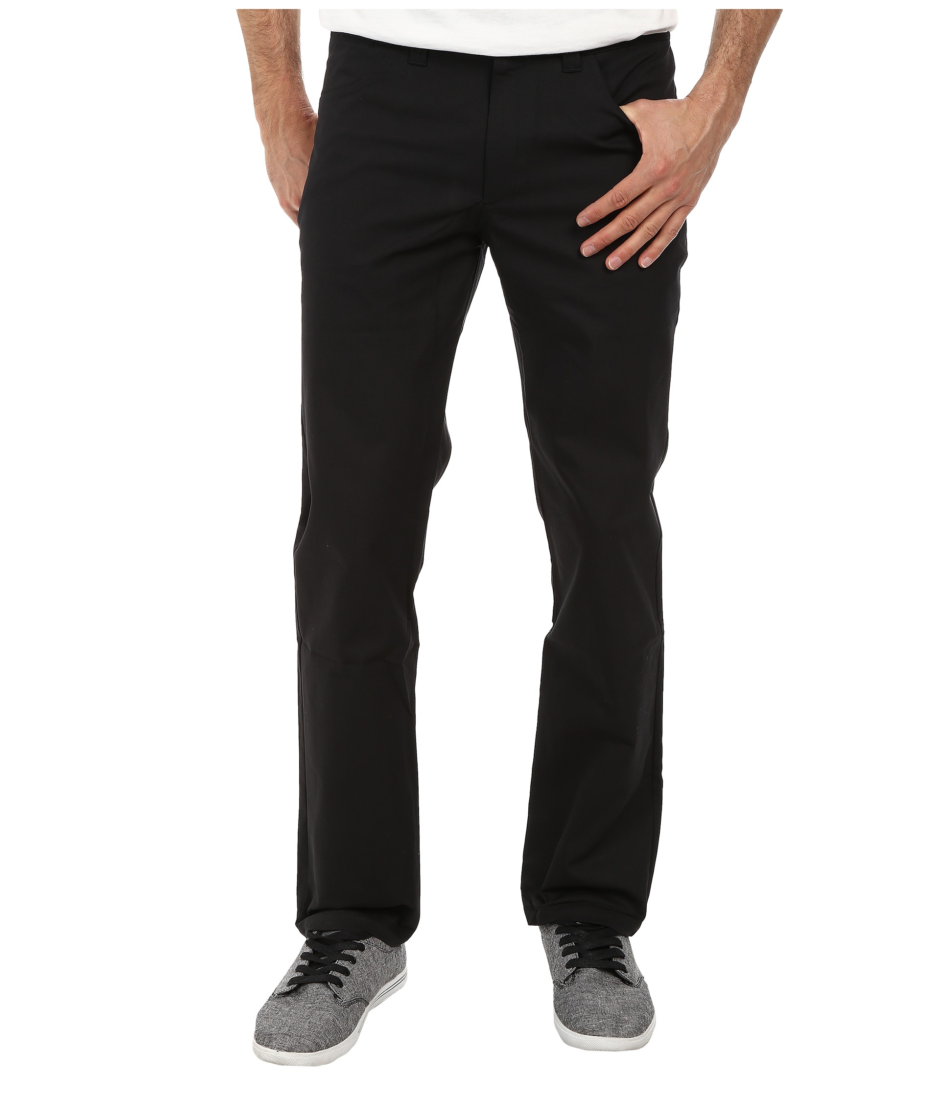 Adidas Five-Pocket Stretch Twill Pant in Black for Men | Lyst