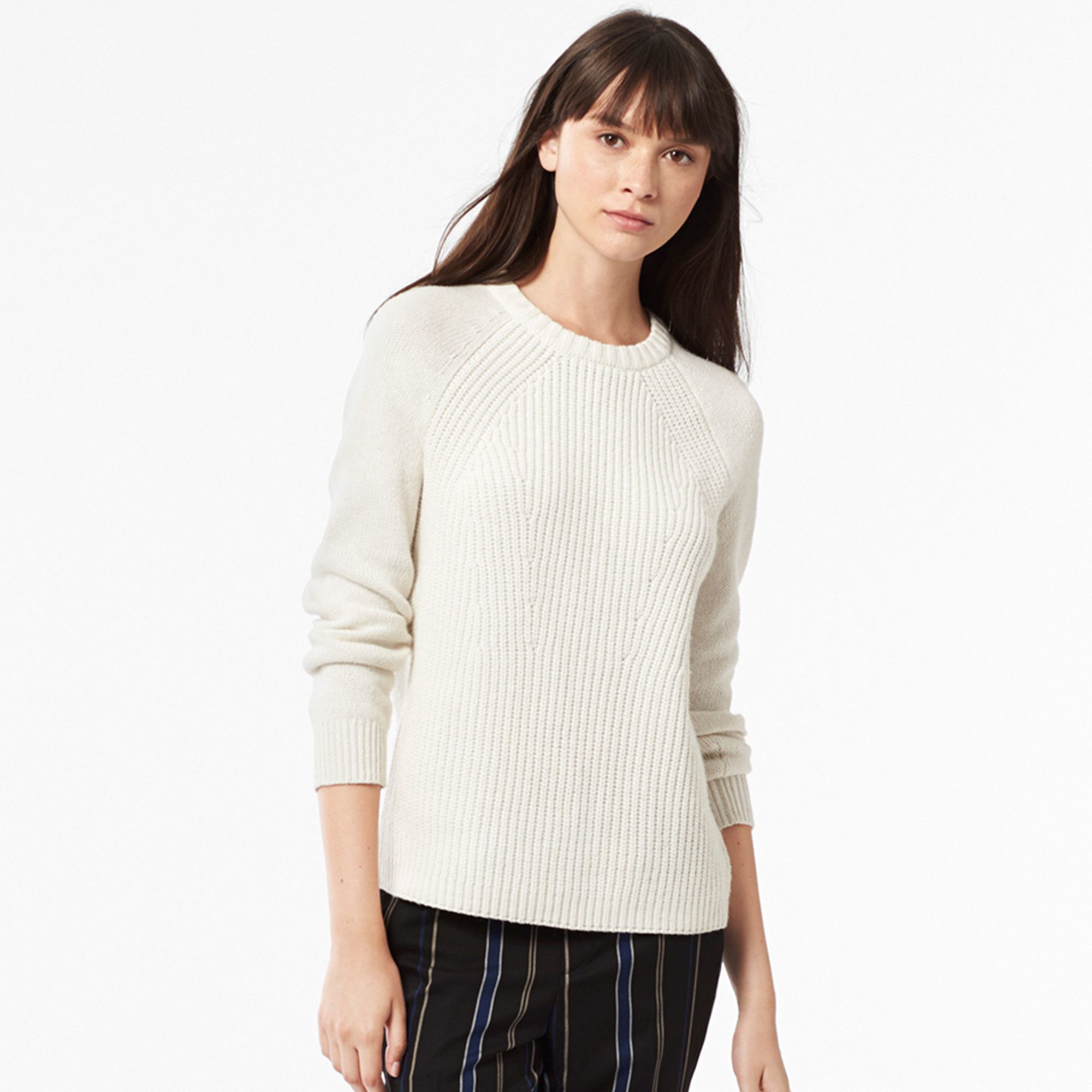 Uniqlo Women Heattech Crewneck Sweater in Beige (OFF WHITE) Lyst