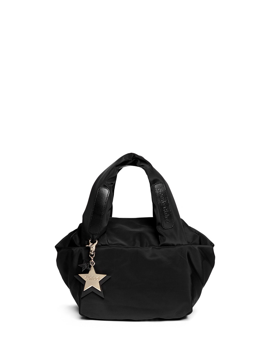 See By Chloé Joy Rider Small Nylon Bag in Black | Lyst