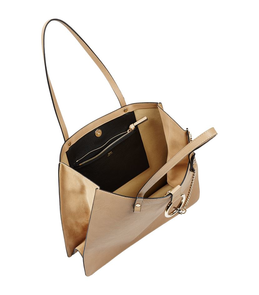 Chlo Medium Faye Tote in Beige | Lyst