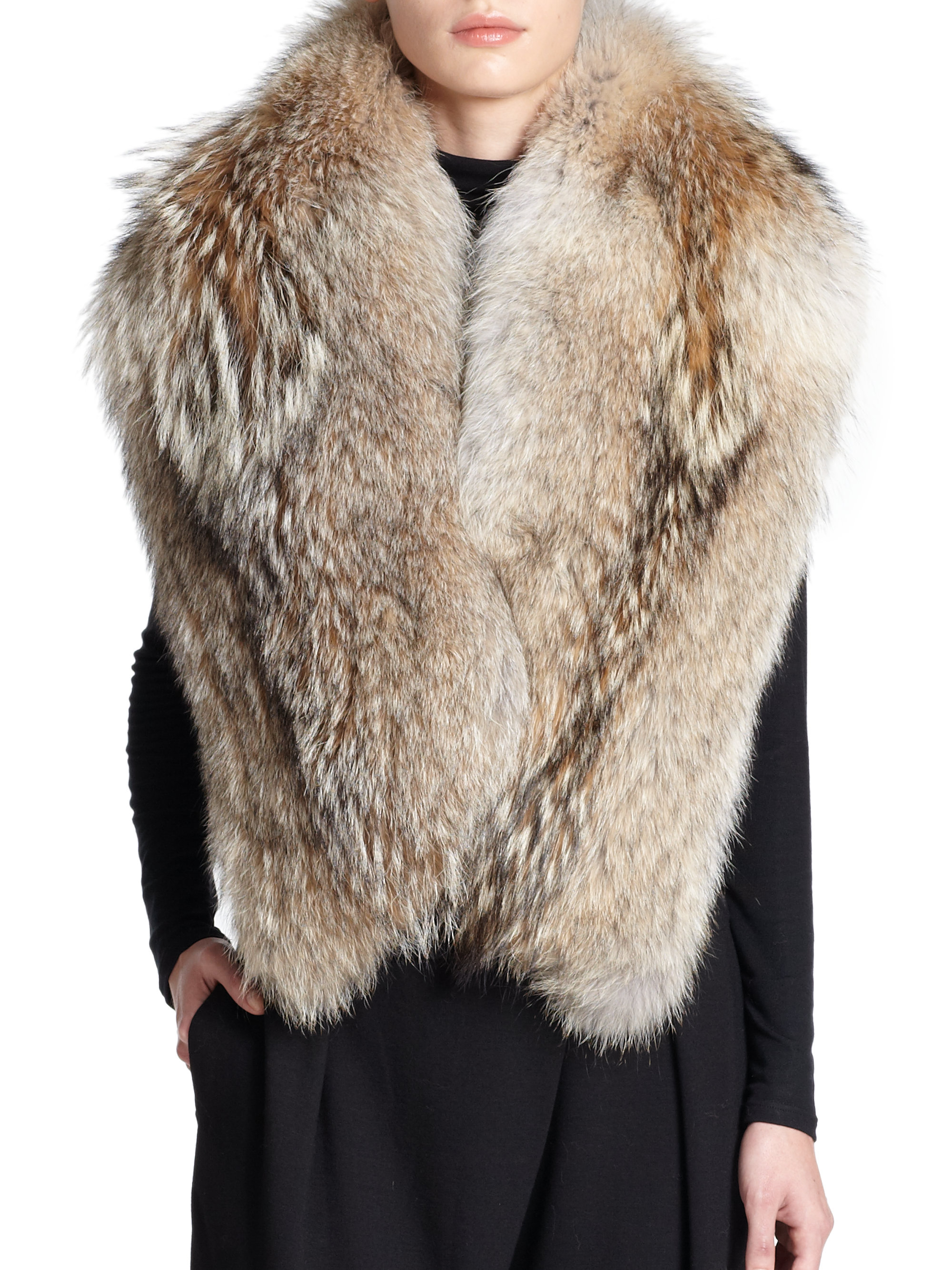 fur shawl men