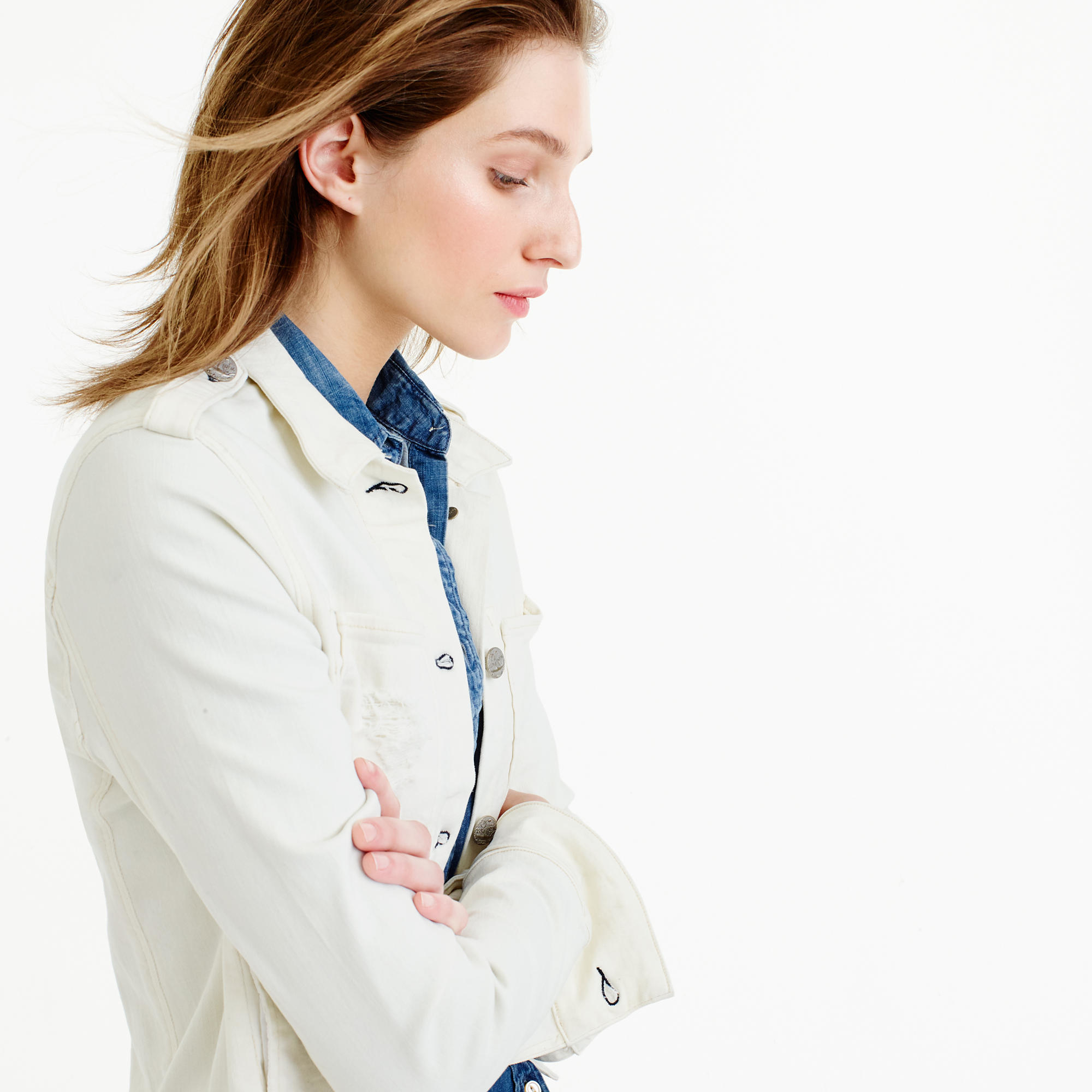 j crew white jacket