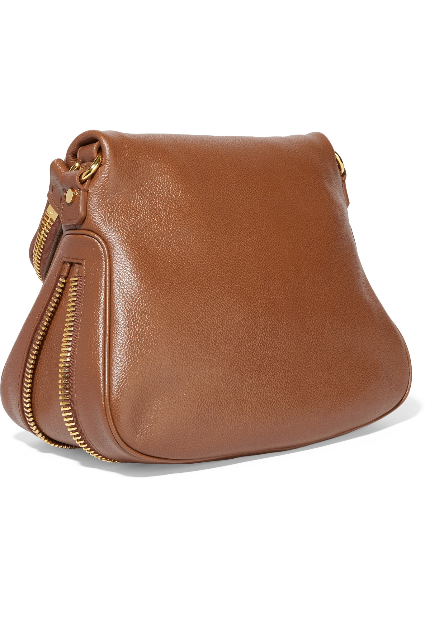 Jennifer Leather Shoulder Bag in Brown - Tom Ford