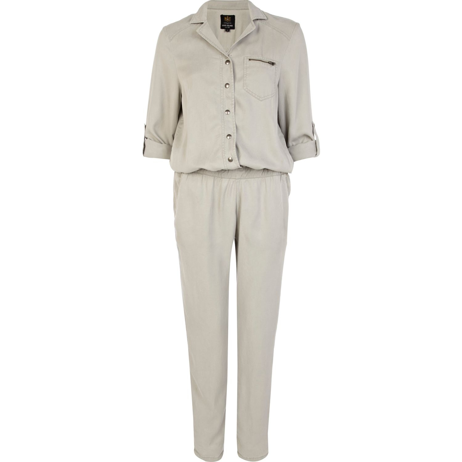 khaki boiler suit river island