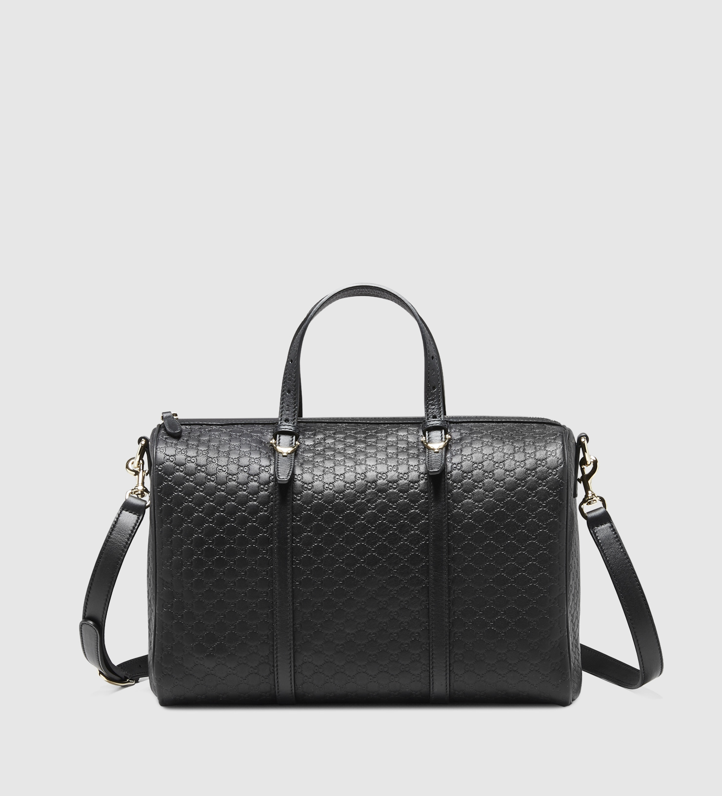 Gucci Boston Bag Satchel Microguccissima Black - US