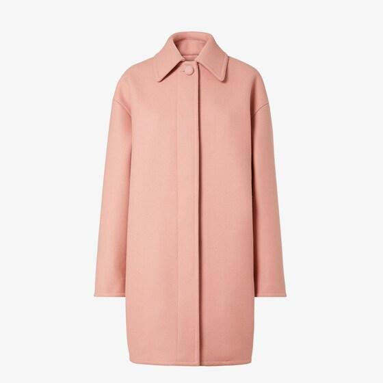 【送料&関税込】Fendi Antiqued Pink Wool Blend Cape Jersey junior cape Wool Pink | Fendi