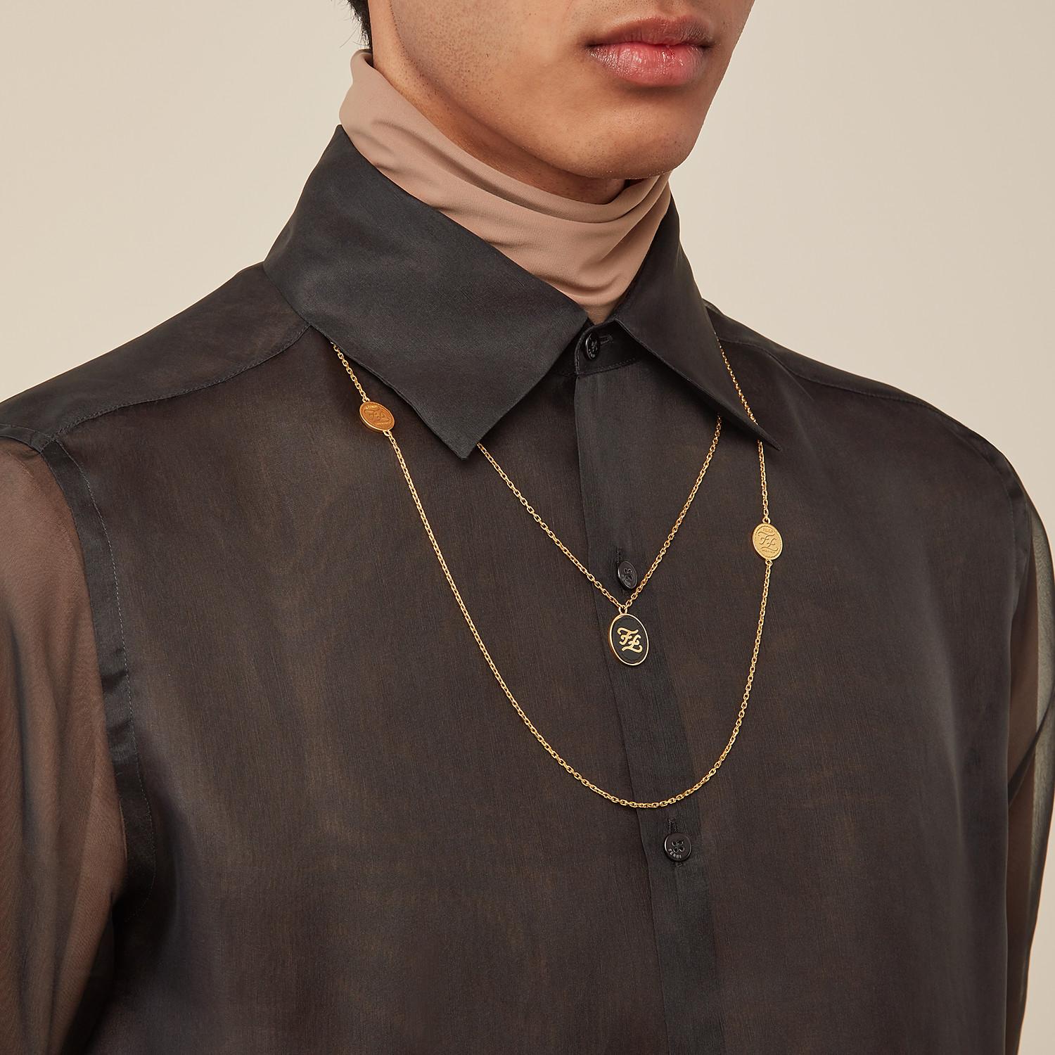 Fendi Necklace in Metallic for Men - Lyst