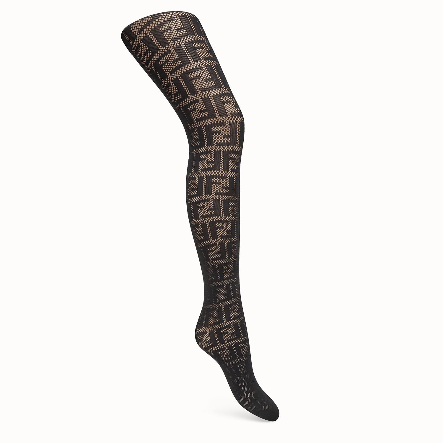 Fendi Synthetic Ff Motif Tights in Black Lyst