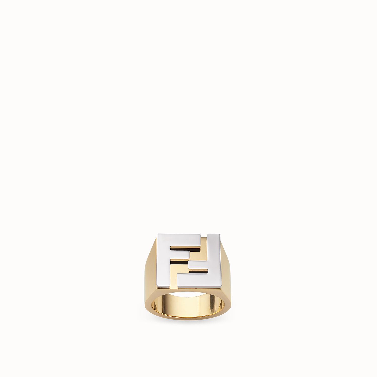 Fendi Ring in Gold (Metallic) for Men - Lyst