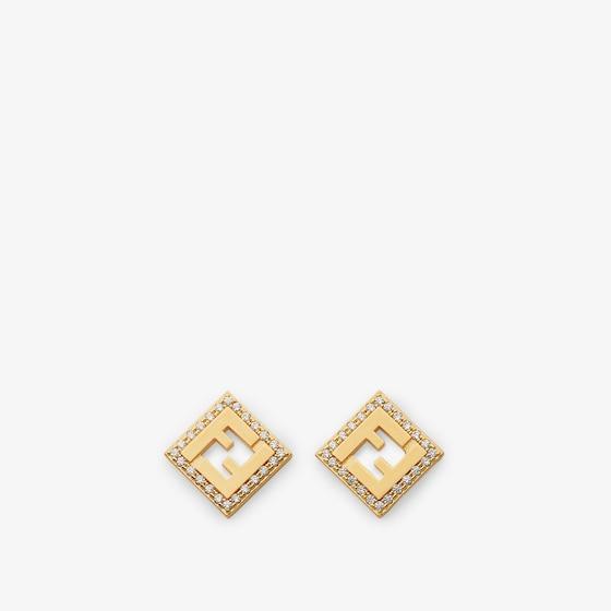 ピアス Fendi Forever Fendi Earrings In Brown Plexiglass Fendi Forever Earring Brown Plexiglass Tortoiseshell Design