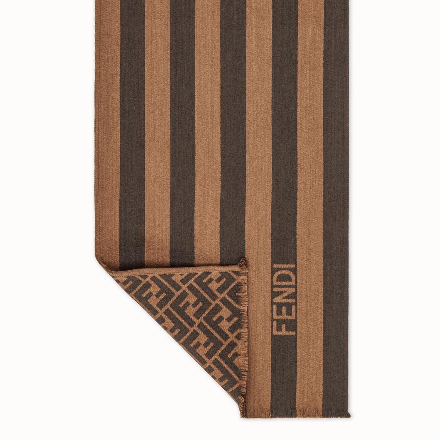 Fendi Cashmere Scarf in Brown for Men - Lyst