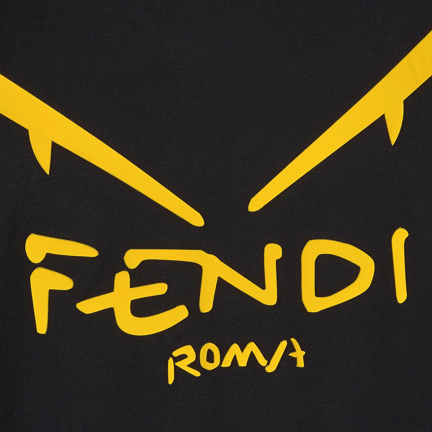 Fendi Cotton Diabolic Eyes Sequinned T-shirt in Black for Men - Lyst