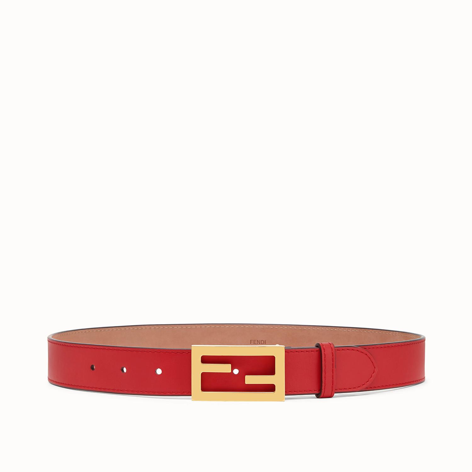 Fendi Leather Belt in Red - Lyst