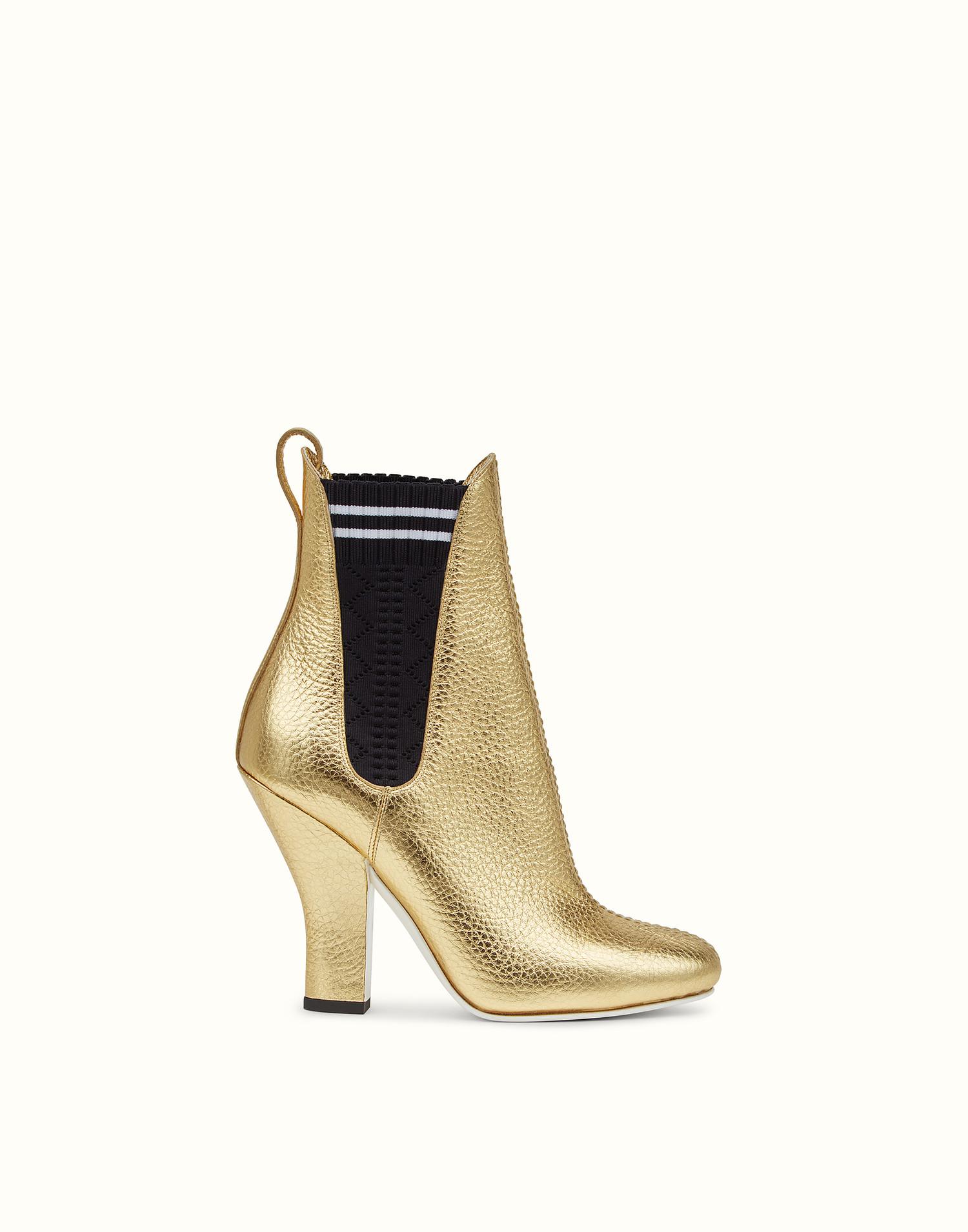 fendi gold boots