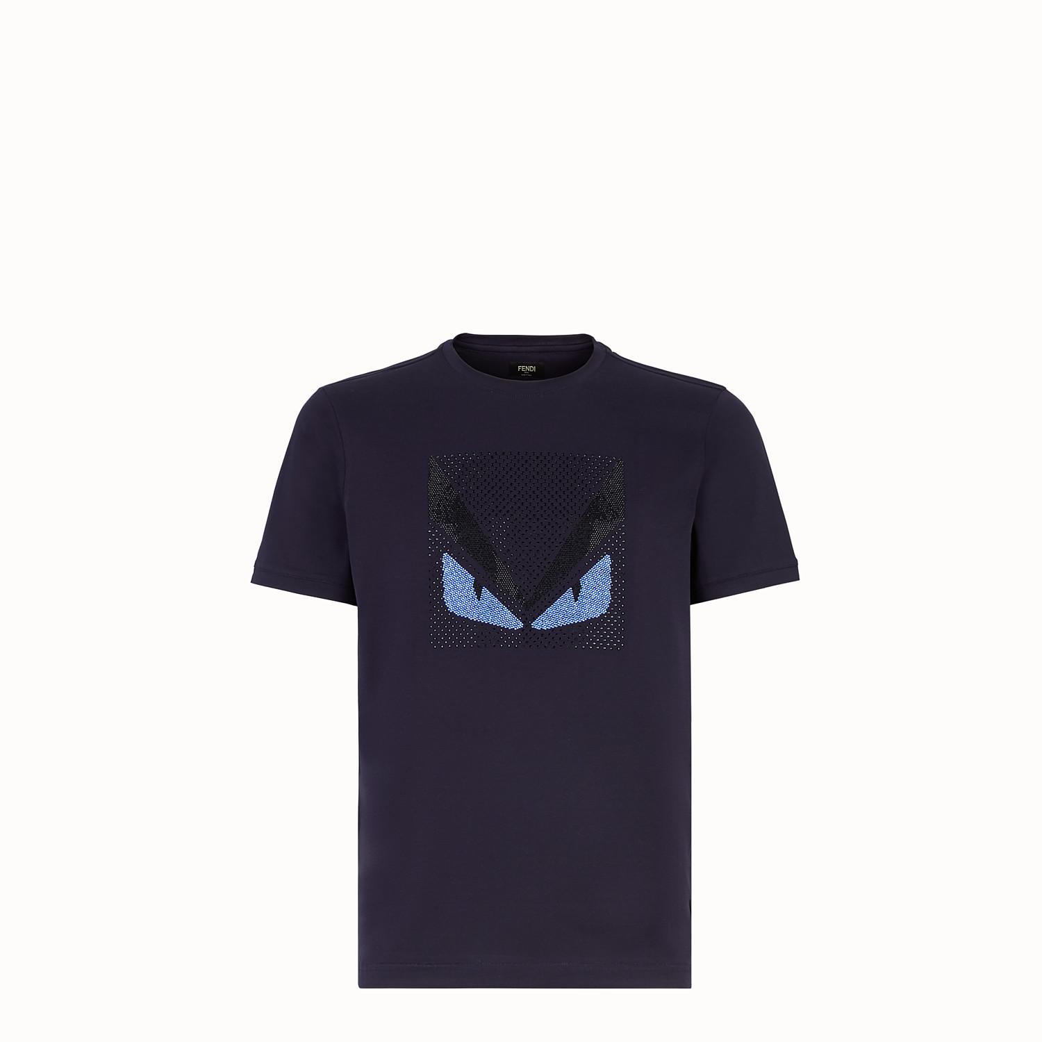 Fendi Cotton T-shirt T-shirt in Blue for Men - Save 35% - Lyst