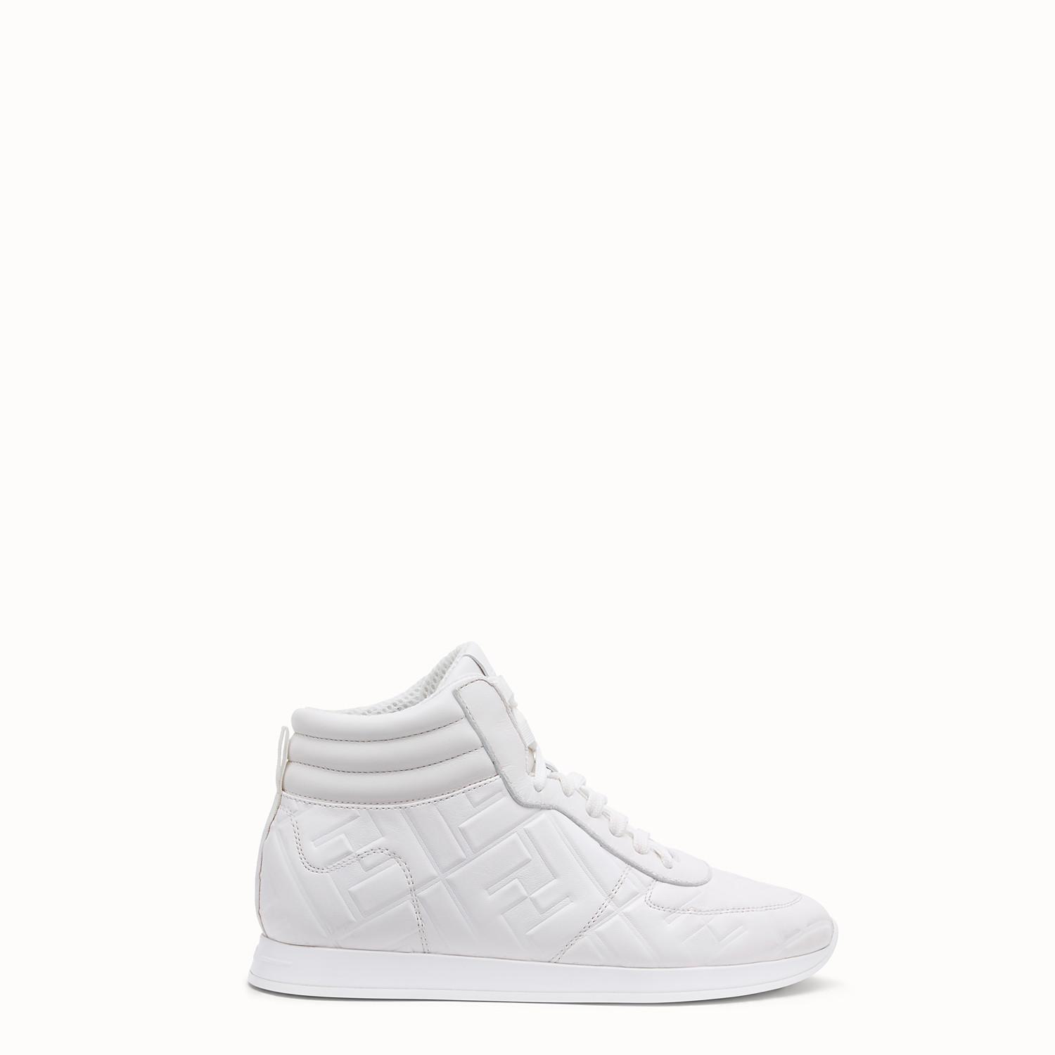 Fendi Leather Sneakers in White - Lyst