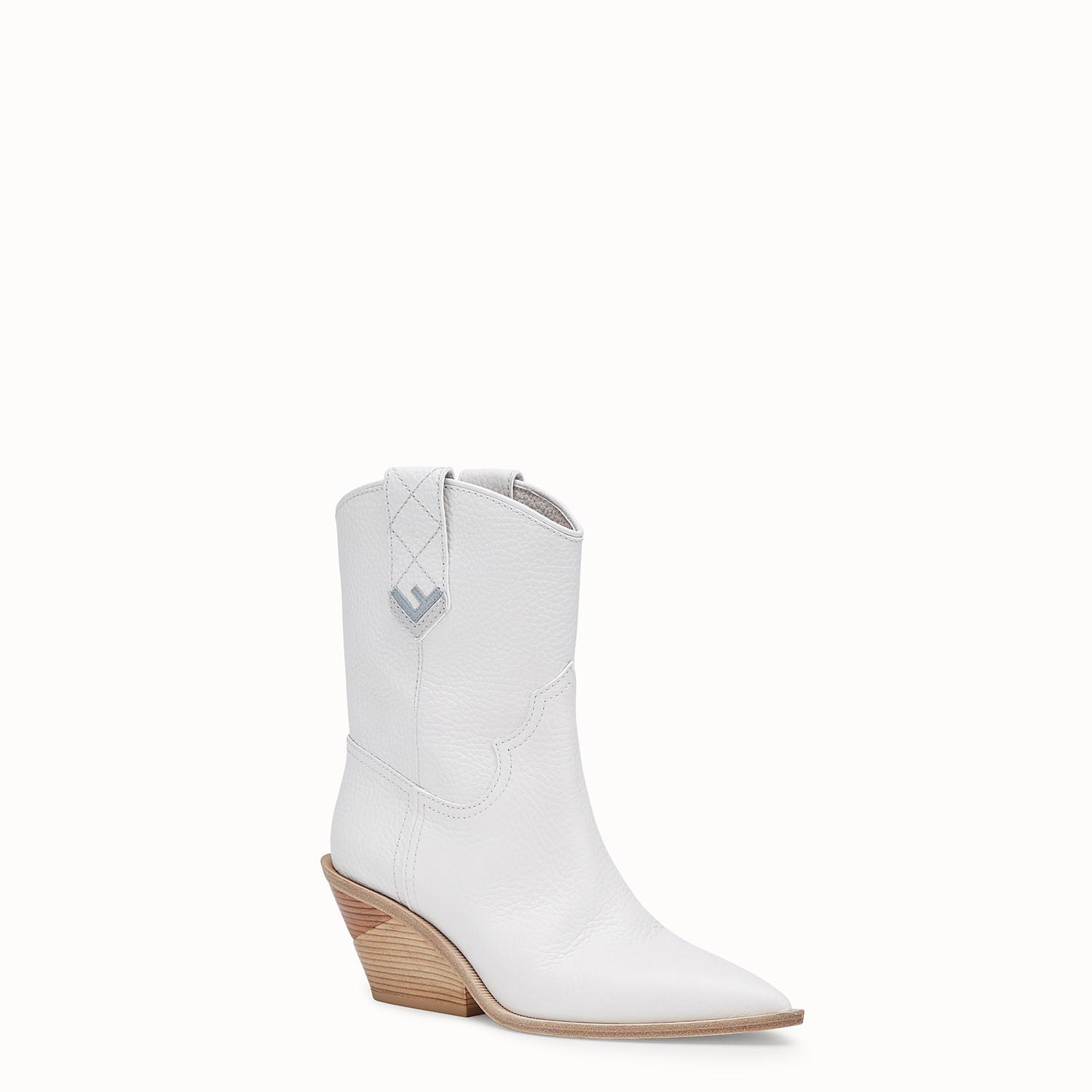 fendi white cowboy boots