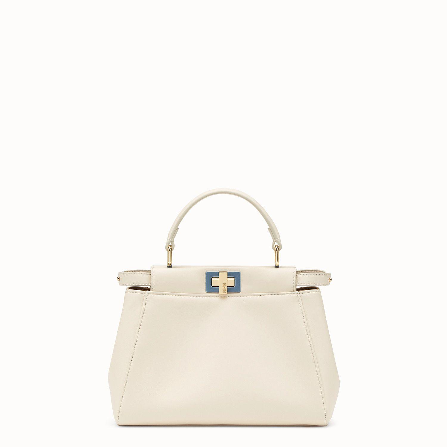 fendi peekaboo mini white
