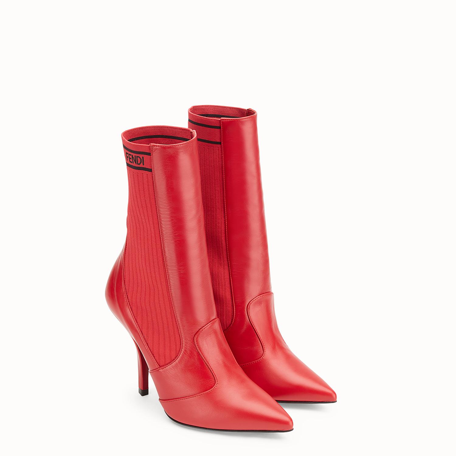 fendi red boots