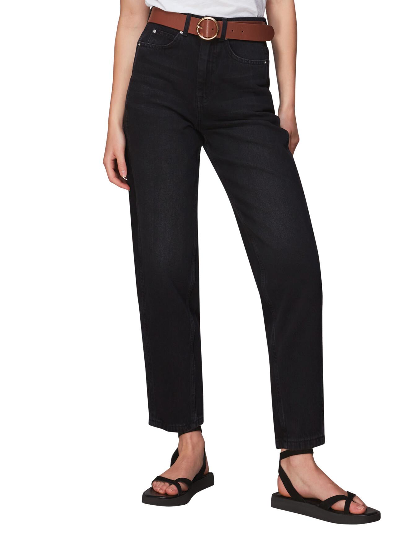 Whistles Women's Authentic Barrel Leg Jean in Black Lyst UK