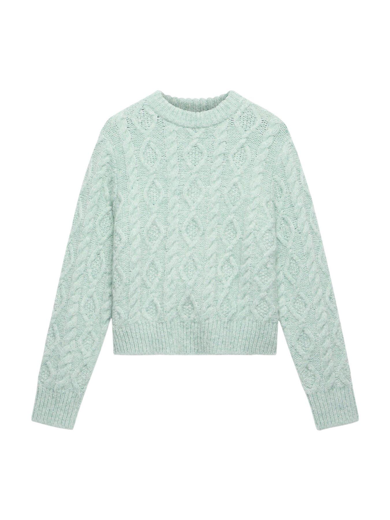 Mint Velvet Women's Green Cable Knit Jumper Lyst UK