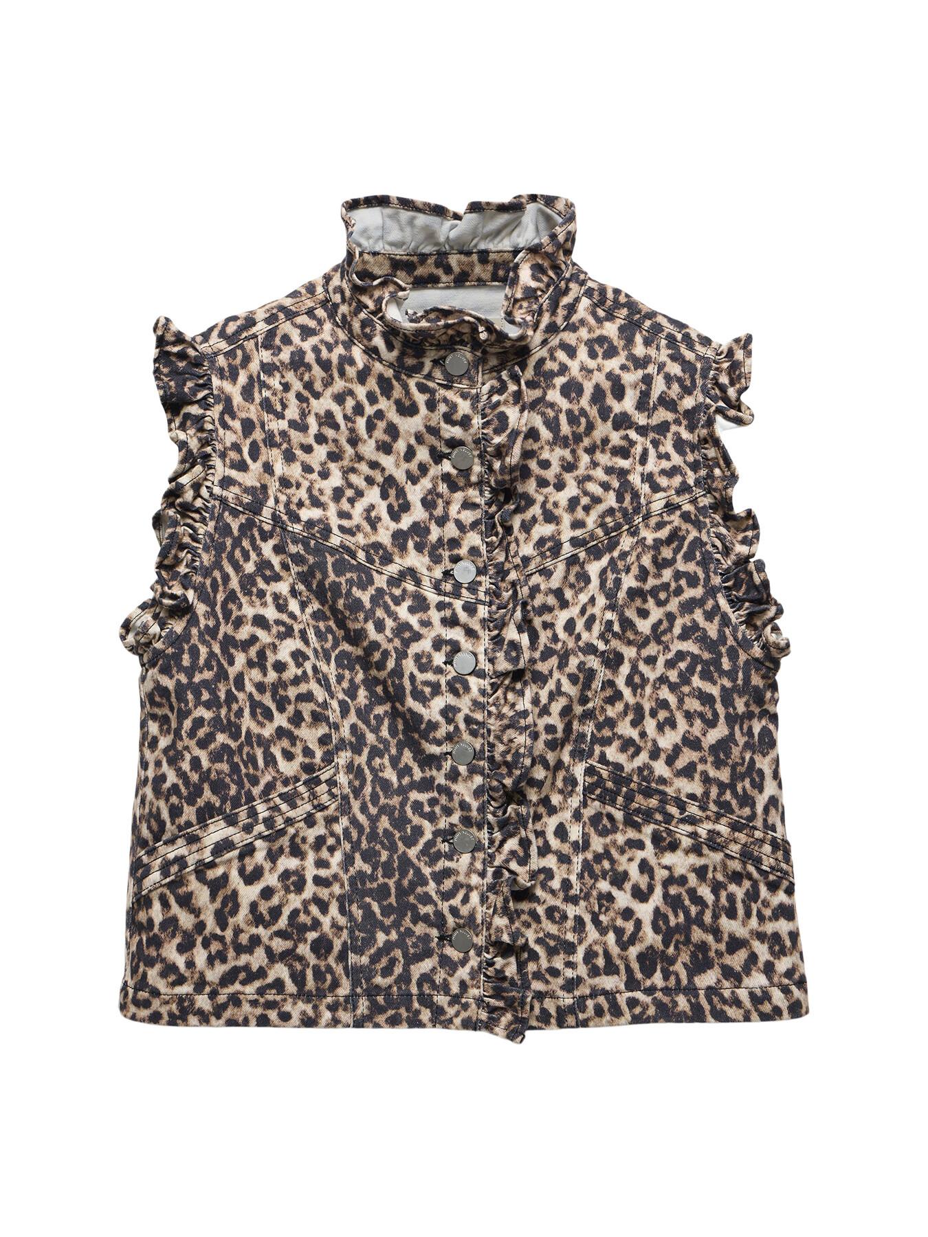 mint velvet animal print top