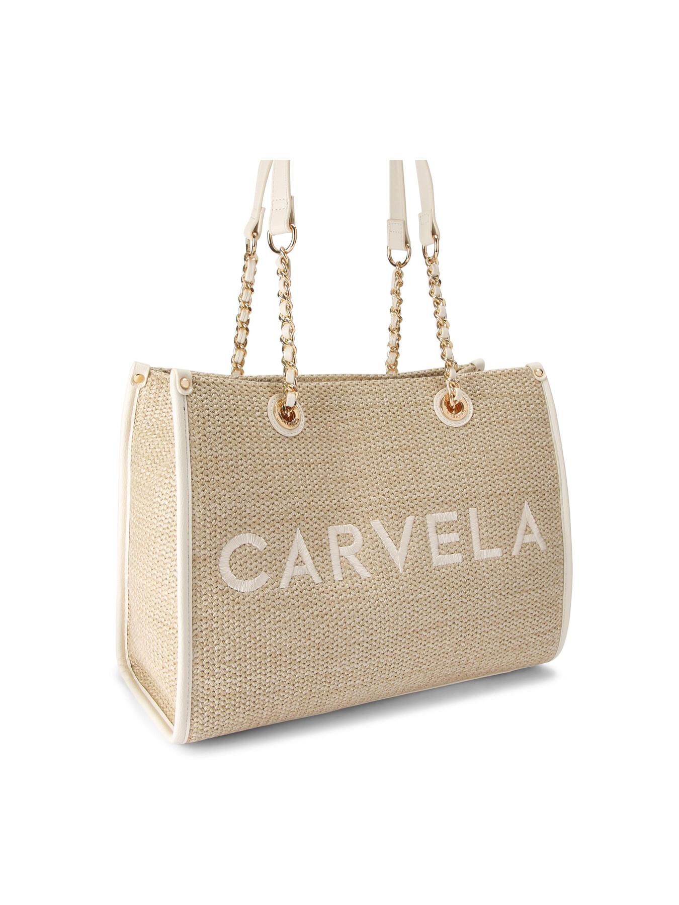 Carvela Kurt Geiger Women's Sorrento Midi Raffia in White Lyst UK
